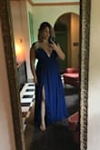 This dress made me feel like a million bucks. The cut is trendy but tasteful (wore it to a formal wedding) and I got compliments all night. It will flatter literally anyone. The XL was an inch or two too long on me, but with a quick alteration it would've been perfect. I'd buy this style in every color. - Katie R.