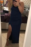 Super comfortable with a great slit that adds a sexy touch. This dress is very lightweight jersey material which hugs your curves in all the right places. Perfect length with a small heel if you're on the shorter side. You can dress it up or down, really great dress for the price. Going to order in a few other colors! - Brittany M.