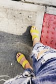 These mustard suede slides are beyond for summer. All the looks without any of the flopping. I commute from Hoboken to Brooklyn and these stand up to the walk challenge. Must have!! - Ashley D.
