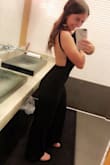 I love this jumpsuit! I'm short (5'4") and always timid to try a jumpsuit because of my height but this one was awesome. I did have to hem the pants up a little, but after taking them up about an inch it fit great! - Madi S.