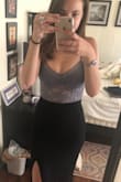 Cute, sexy, fits well!  Seemed too small at first but I adjusted the straps and now it's very comfortable. Kind of just looks like lingerie but paired with the right pants or skirt and I think it's great for a night out. - Melina M.
