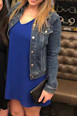 Originally ordered a large as these shift dresses are usually a little tight on me up top and on the shoulders, but it was huge. I returned for a medium and its a much better fit. Surprisingly, not boxy at all and paired with a jean jacket. Will be buying another color asap! - Heather C.