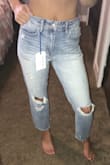 I'm 100% in love with these jeans. The color, the fit, the material!!! By far my favorite jeans!!! RECOMMEND!!!!!! - Rachel D.