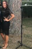 Purchased this dress for a wedding, so happy I did! I received many compliments and I felt comfortable all night.  The only thing I did was get the bottom taken in a little because of the fact that I wanted a more fitted bottom because I ordered a Medium and not a small (I'm small on top but bigger on the bottom).  Great purchase...this dress is a must buy! - Idalia R.