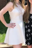 I love this dress. It's super sexy but covers your boobs up so that nothing is hanging out. I wore it for my high school graduation. It also has an under slip that really made the difference. - Alison V.