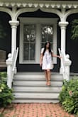 Beautiful and comfortable dress. Loose but that's how it's supposed to fit, and not see through. I loved the pattern on the dress! - Elektra T.