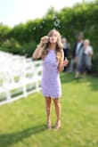 I love this dress. I am 5'4" and weight 115. I am a 34, 26, 34 and a small fits perfectly. The lace is a tight but it fits perfectly and I love the way it makes me look like I have curves. I love the way dress looks dressed up and down. I wore it in Napa with a jean jacket and cute shoes and I wore it for a spring/summer wedding too. It's a light material dress and such a pretty color. I highly recommend it. - Lexi N.