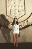 I love this romper! I wore it for grad festivities and got so many compliments on it. The fabric does wrinkle easily, but it's easy to avoid. - Breanna R.