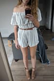 This is a really cute and easy outfit. The fabric does tend to crumple but it's not the end of the world. It's not as fitted at the waist as I would have liked and ended up wearing a belt. - Leah M.