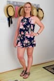 This romper is better than expected! The material is silky and thick but cool enough for summer. The colors are so pretty and the fit was perfect. I love that the straps are adjustable and you can still wear with a strapless bra. - Stacey B.
