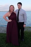 I wore this to a wedding recently and got so many compliments. I'm short so I had to get the dress hemmed because it was long but I have to do this with most dresses. The tie around the neck and waist are adjustable making it easy to fit comfortably. The dress was super flattering! I didn't have problems with the top being see through. - Katherine M.