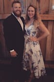 I wore this to a barn wedding and it was perfect. It fit perfectly but I am on the shorter side so my comfy heels were not high enough to stop the bottom of the dress from hitting the floor. Would recommend this dress to ANYONE. May have to pin or stitch the front if you are not comfortable with the low cut like me. - Alyssa L.