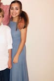 I am extremely short so I had to get the dress hemmed, but I love the dress! - Abriana H.