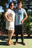The fit was perfect. I loved this dress, but I lifted my arms up you could see my shorts. I would not return it because I loved it. - Marielena B.