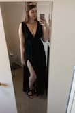 I love this dress! I feel like Margaery Tyrell in it! Although I used the size guide and picked the best one off that, the waist is a little too big for me, and a size down would have been better I think. As I live in Australia it was too expensive to return, but thankfully it fits well enough everywhere else to get away with a loose waist. It's a nice heavy material, with three layers, making it really good quality and durable. Haven't worn it out yet, but I will wear a clear-back, deep-plunge bra (as in my pictures). Overall, I love it, and am super happy with my purchase! I will use this site again, maybe for my bridesmaids' dresses! - Lucy W.