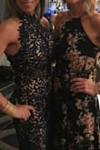 LOVE! I did have to order up to accommodate my chest, so I had to have it altered around the waist and hips, but it was so worth it (shown with my friend who also had a Lulus dress!). - Cindy K.