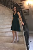 This dress was so nice. It was a heavy material, not cheap or flimsy feeling at all. Fit great. Got so many compliments. I wore it to a black tie wedding and it was perfect! - Lisa G.