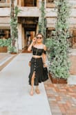 I ordered an x-small, and it was a little snug - but still fit just right! I love the uniqueness of this outfit, and I received so many compliments! It's also super comfortable. - Danielle M.