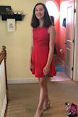 My daughter wore this to her semi-formal 8th grade dance. It fit her nicely and she looked wonderful in it. She received many compliments. - Amanda S.