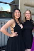 I needed a dress for my spring formal so I ordered this one as well as a few others. I tried it on in front of a group of my friends and they all loved it along with myself. A couple of my friends even tried it on and they loved how flattering it was to all of our slightly different forms. The back is super cute and the front is revealing but not too revealing. I highly recommend this dress to anyone! - Stasia N.