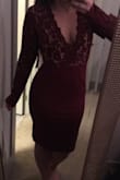 Bought this dress for a holiday party and got so many compliments. The fit was perfect as I am petite and curvy. The quality of the dress and the lace overlay was so nice! - Jamie H.
