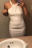 I bought this dress two days before my bridal shower with express shipping hoping it would fit nicely and it did! I love this dress now! - Rosy P.