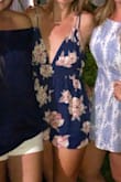 Very cute and breezy, it looks and fits just like the picture. The shorts are a bit short (I wore it on a boat ride and climbing on and off the boat had to cover my bum haha). Love that the top is tied and adjustable, didn't even wind up needing fashion tape. - Brittany P.