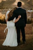 I love this dress. I used this for our elopement to Cusco, Peru. I could roll it into a tiny bag, bring it on our hikes,and unroll it to wear, and it looked amazing. I lost a bit of weight after 6 days of hiking so the dress was a bit loose after that, but true to size prior. It was a stunning piece and got compliments from everyone.
Easy dress to travel with and not worry about how it'll look out of the bag.
Added a bridal belt found on Amazon for $10 to make it even more perfect! - Stephanie S.