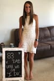 I bought this dress to wear to my bridal shower last weekend. It was a little big around the chest/armpit area. I had that part altered just a little. Other than that I absolutely loved this dress and received a lot of compliments on it! - Kaylea E.