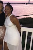 I wore this to my second reception and it was a huge hit. Everyone loved it. It was slightly big in the bust but it still fit very nice. I rushed ordered it and got it right in time. - Mylinda W.
