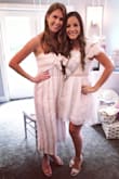 Got this for a bridal shower and it fit great. I ordered a Medium (sometimes I am between a small or a medium) and I'm glad I did because I think the small would have been too snug and not as flowy. Not see through at all! - Briana B.