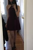 The material is heavy and feels sturdy. The dress is tight in all the right places, emphasizing everything that you want to be emphasized. Love the color! The lace initially looks a little flimsy and cheap, but honestly, it isn't and looks great when put on! Would definitely recommend! - Gabrielle D.