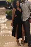 This dress saved a night out for me! I had nothing to wear to a double date dinner on vaca in Punta Cana, so I was very lucky the package arrived just before my trip. It looked so chic and sexy and I got a ton of compliments. Effortless, slip-on ready to wear. The only con was that I had to adjust the straps to the tightest possible so that my itty bitties weren't exposed. It ended up being fine, but for someone slightly slimmer I would recommend going XS. The fabric is super stretchy and forgiving. Pretty basic stretchy material. - Sabrina P.