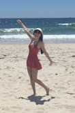 Usually when I buy dresses/rompers they are always too big around the waist, but this romper fit perfectly. The top is easily adjustable, and the design of the top makes the romper stand out. I wore it on the beach with a bikini under, but it also can be worn without a bra. I know I'll be living in this romper this summer! - Gina G.