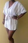 This is my first time shopping at lulus and I'm ecstatic! The material is soft and comfortable and it fits perfectly! I'm pretty big in the boob department (34G) and this outfit looks cute without making my chest the main feature. Soooo happy with this purchase. Will definitely be shopping here again! - Danielle L.