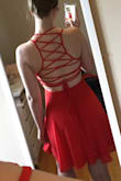 I received my dress well within the expected shipping dates, it looks exactly like it did online in very pleased! Very helpful when given the models height and size they are wearing:) Will definitely recommend this website! - Larissa T.