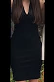 If you are looking for a dress that is appropriate for formal events but still showing off some sexy curvature, this is the Dress! I wore it for my white coat ceremony and received tons of compliments! It's nice and thick material. Falls just above the knee. - Brittany V.