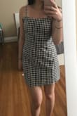 Listen to the other reviewers and size up with this one! I'm normally an XS, but the small fits perfectly. Excited to wear this dress for summer outings :) - Sara R.