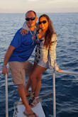 I wore this on a yacht with a white bathing suit underneath and white sandals. - Marisol V.