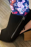 Comfortable.  Well made.  Light weight.  Small peep toe opening.  I will LIVE in these this summer, and I intend to order one in each color! - Gina M.