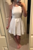 I've ordered a lot of things on this site and I usually love the quality however this dress fit very strange-too tight around the chest too loose along the waist. It was also a cheap looking material and the slip underneath was uncomfortable. Also the back part wouldn't lay flat - Jackie O.