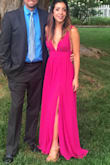 Great quality at a fantastic price. The fabric move so gracefully as you walk. I received so compliments on this dress. - Cynthia B.