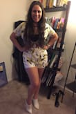 Fit perfectly!! I wore it to a tropical-themed Bday party and was super happy! Got lots of compliments. Highly recommend! One word of advice to potential buyers- I would recommend wearing a bralette underneath--as you can see in the photo--if you have a size B or above. It would have been a little bit of a peep show without it. Otherwise, it is perf! 

PS- a word to Lulus- your models are gorgeous, but it would be VERY helpful to see some different body types on there. I would love to see average, athletic, plus-sized, curvy, etc. It is very helpful to check the reviews and see different body types when users post pictures, but it would be great if you could also include them in the high quality photos you use to sell your clothes. The world is going in a more honest direction and it is important to see how something would potentially look on us.  You can still have those beautiful women who currently model for you, as there are shoppers who undoubtedly look like them too, but some variety would be helpful! Think about it. Otherwise, Love your site, clothes and user experience! - Lauren L.