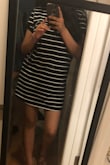 I was scared it would be to long because of my height but it's perfect! It's a thicker material but super cute. Definitely considering buying in the white color! - Emily R.