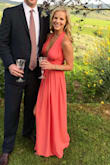 I loved this dress for a fancy outdoor wedding! Ordered it 1 week before and it arrives in a box days later , just like magic! You do have to iron it , but I expected that. This dress will be easy to dress up or dress down for any occasion. I felt like a princess. - Mallory M.