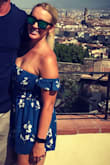 I loved this romper, until one of the sleeves detached from it! I guess you shouldn't wear a romper when driving a two wheeled vehicle! - Chelsea S.