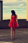 Fits comfortably! Wore it out to dinner! Was cute and simple! - Yelena T.