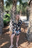 This shirt dress is the cutest swimsuit cover up! I got so many compliments on it while I was at the beach. Even though it is long sleeved and black, it is super thin and breathable. - Caroline A.