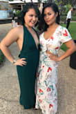 LOVE LOVE LOVE this dress! Purchased it for an outdoor summer wedding last week, rushed the shipping & it came right on time! I got so many compliments that day I wanted to keep it classy so I wore a white bralette with the top & purchased the perfect sandal (also from Lulu's) that was super comfortable. Definitely recommend! - Maria V.
