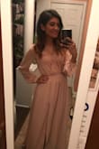 The dress was absolutely gorgeous!!!! I got many compliments and it looked fantastic on me. The only downfall was the chest area, I do have a small chest, so it was a bit loose and I had to quickly pin it, but you can always get it hemmed. - Valeria V.